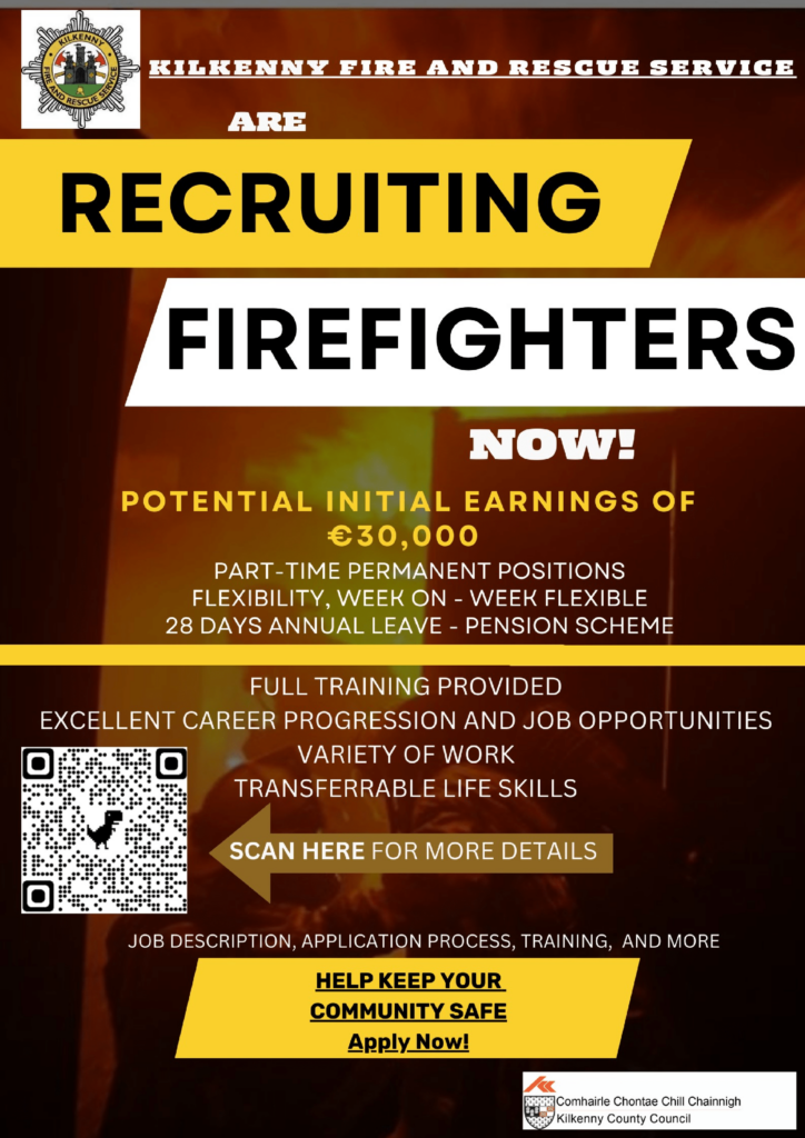 Kilkenny Fire Services FF Recruitment Poster 3